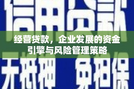 安溪经营贷款，企业发展的资金引擎与风险管理策略