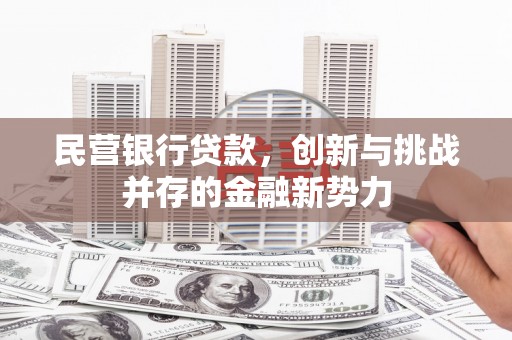 安溪民营银行贷款，创新与挑战并存的金融新势力
