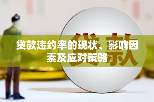 安溪贷款违约率的现状、影响因素及应对策略