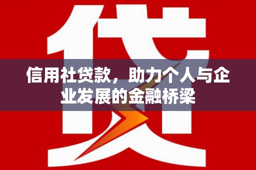 安溪信用社贷款，助力个人与企业发展的金融桥梁