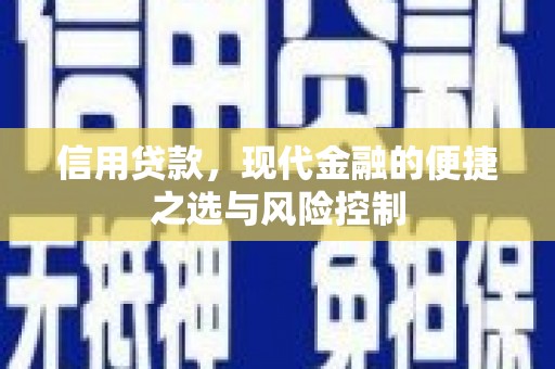 安溪信用贷款，现代金融的便捷之选与风险控制