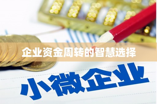 安溪企业资金周转的智慧选择