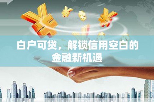 安溪白户可贷，解锁信用空白的金融新机遇