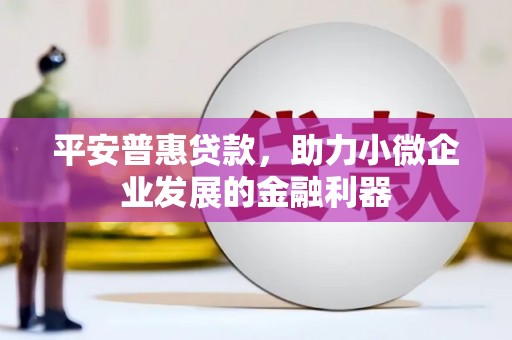 安溪平安普惠贷款，助力小微企业发展的金融利器