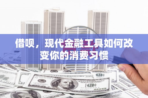 安溪借呗，现代金融工具如何改变你的消费习惯