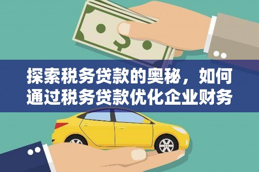 安溪探索税务贷款的奥秘，如何通过税务贷款优化企业财务