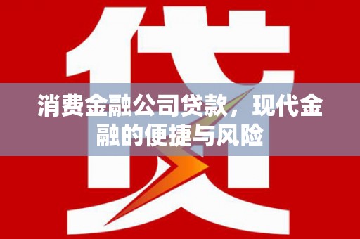 安溪消费金融公司贷款，现代金融的便捷与风险