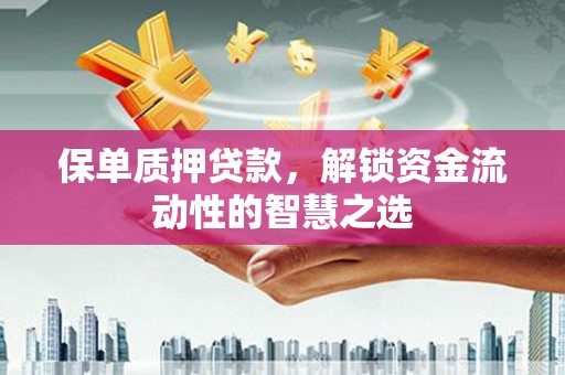 安溪保单质押贷款，解锁资金流动性的智慧之选