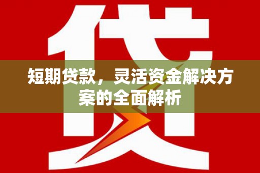 安溪短期贷款，灵活资金解决方案的全面解析