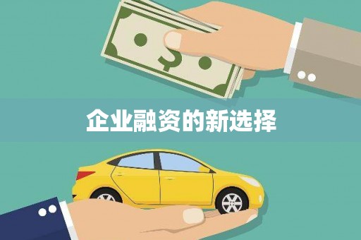 安溪企业融资的新选择
