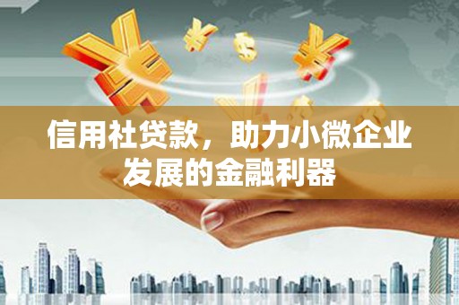 安溪信用社贷款，助力小微企业发展的金融利器