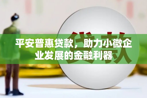 安溪平安普惠贷款，助力小微企业发展的金融利器