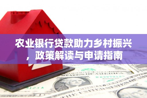安溪农业银行贷款助力乡村振兴，政策解读与申请指南