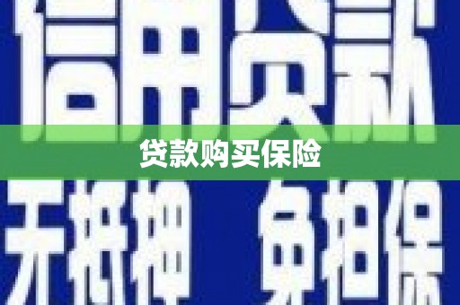安溪贷款购买保险