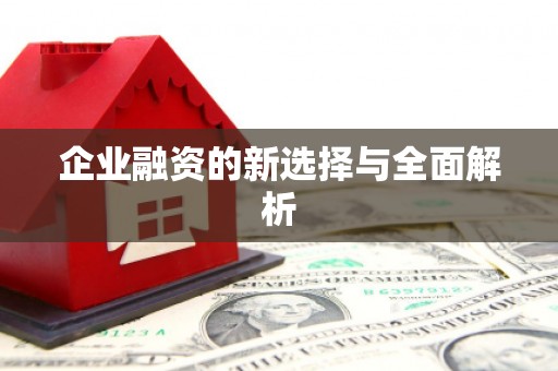 安溪企业融资的新选择与全面解析